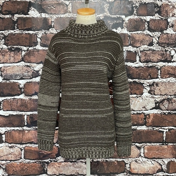 Carve Designs Turtleneck Sweater Brown Heather Size Small - Picture 1 of 12